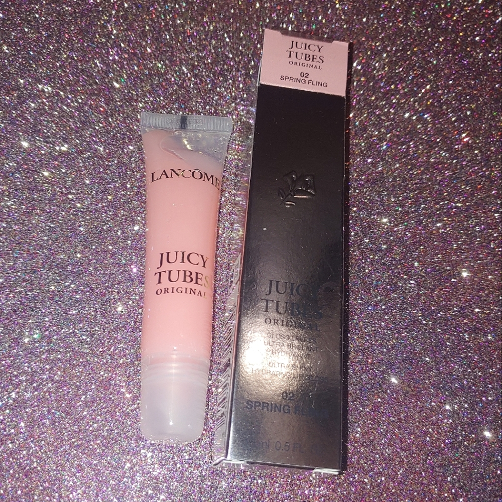 02 Spring Fling Juicy Tubes Lip Gloss Ultra-Shiny & Hydrating Lancome